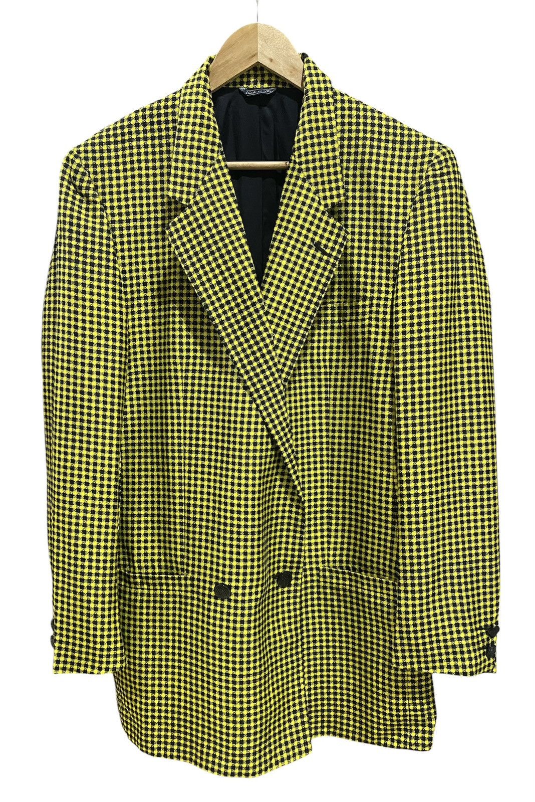 Versace Vintage Gianni Versace Silk Checked Pattern Design Jacket Size US M / EU 48-50 / 2 - 1 Thumbnail