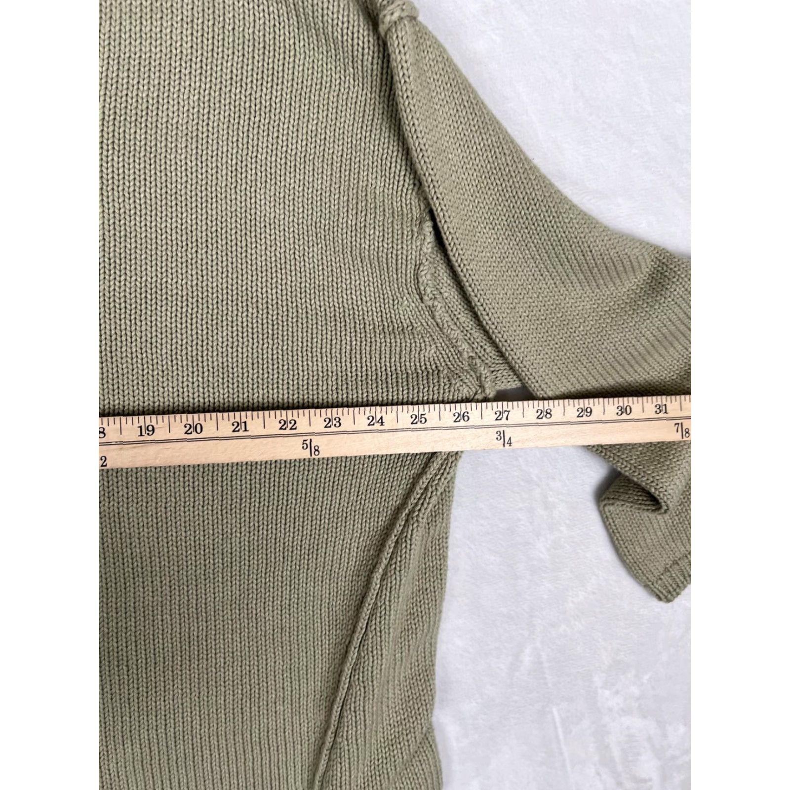 Vintage American Eagle Sweater Womens Large Green V Neck Relaxed Fit Pullover Knit Size L / US 10 / IT 46 - 4 Thumbnail