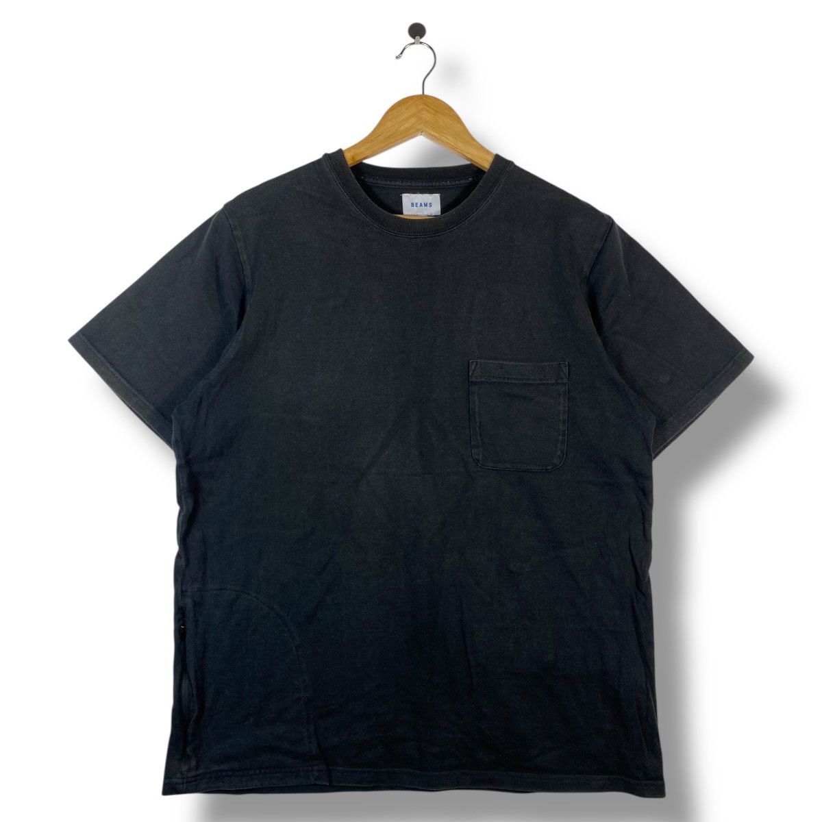 Beams Plus Japanese Brand BEAMS Black Ss Pocket Tee Shirt Large Size Size US L / EU 52-54 / 3 - 1 Thumbnail