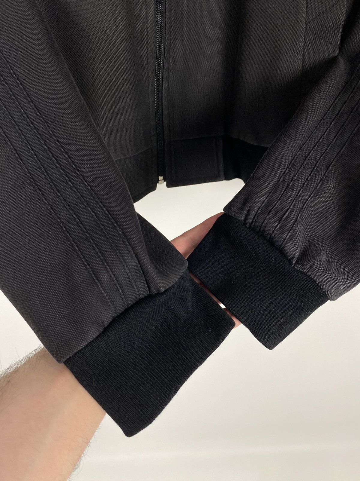 Hugo Boss Y2K Hugo Boss Washed Grey Combined Cotton Zip Up Jacket Size US M / EU 48-50 / 2 - 6 Thumbnail