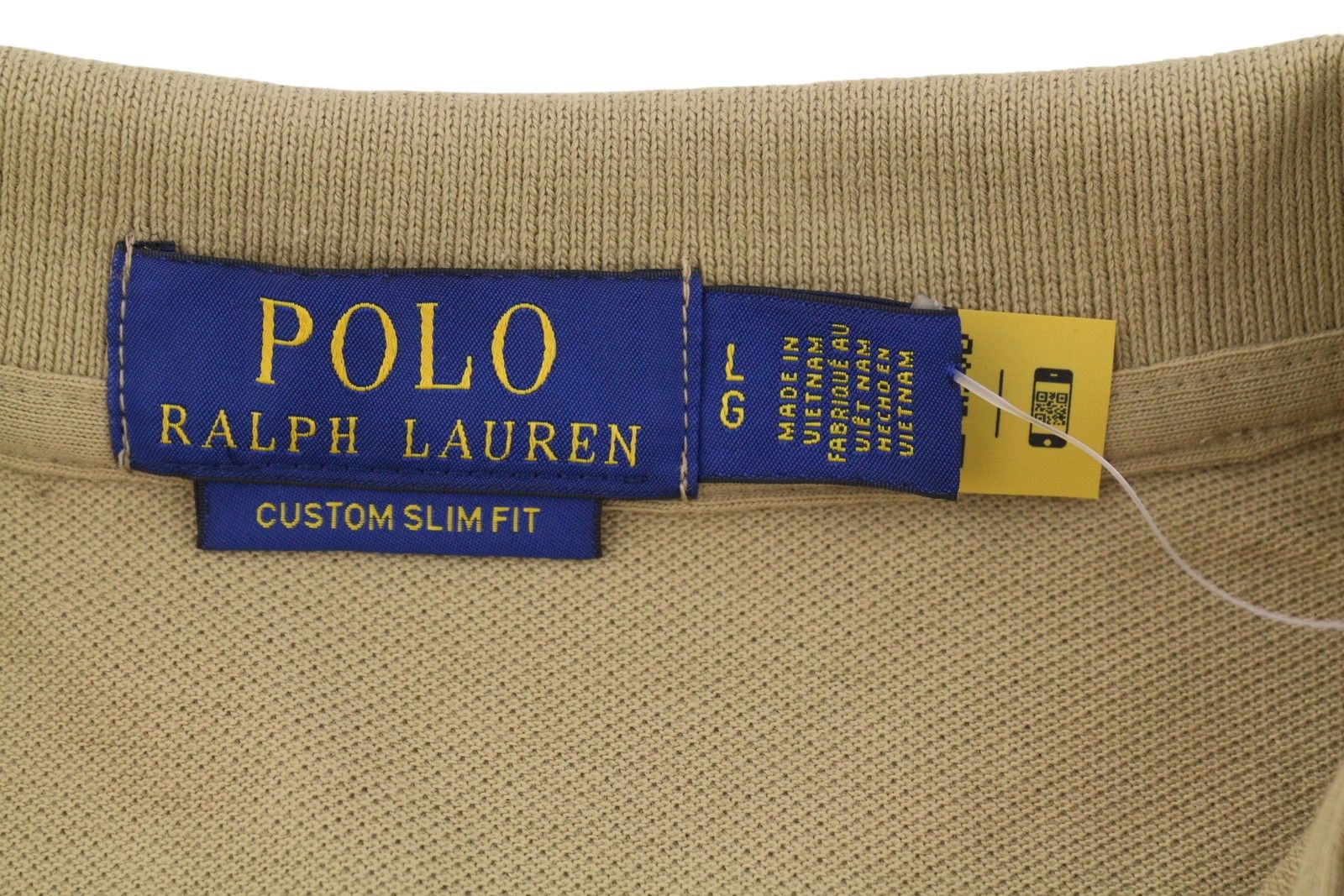 Ralph Lauren CUSTOM SLIM FIT L Beige Embroidered Logo 87886 Size US L / EU 52-54 / 3 - 11 Thumbnail