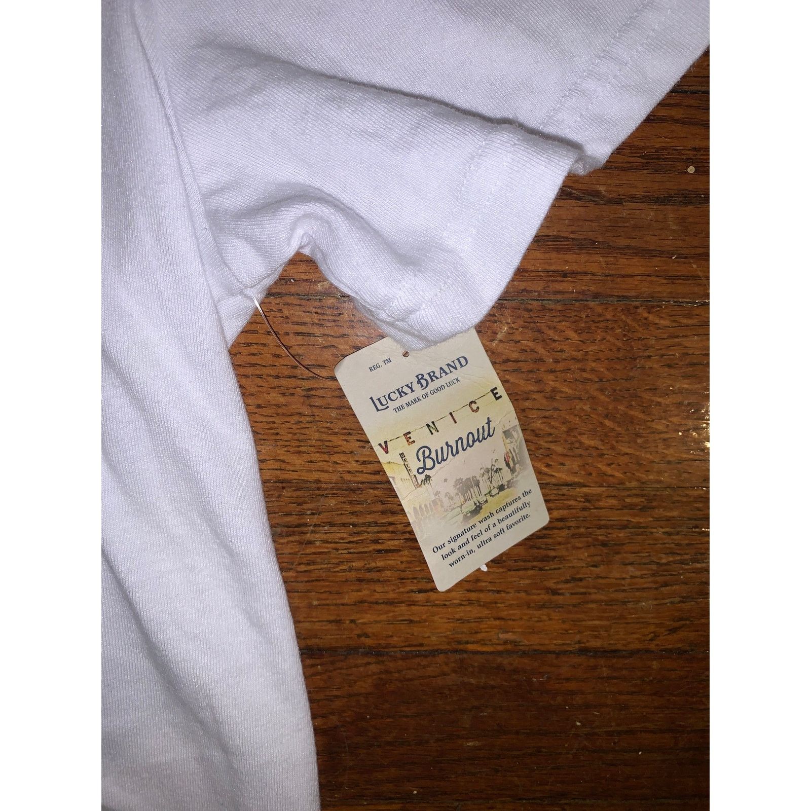 Lucky Brand Gayle Scared But Trying Tour T Shirt Lucky Brand L NWT Size L / US 10 / IT 46 - 3 Thumbnail