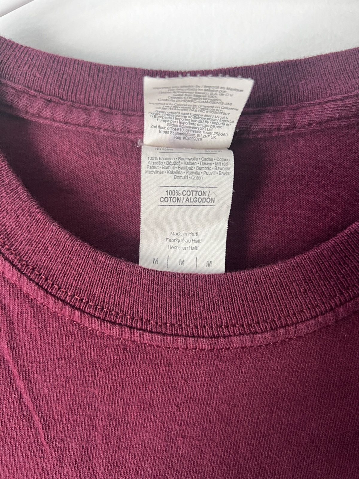 Other Vintage Burgundy UK London T Shirt Size US M / EU 48-50 / 2 - 3 Thumbnail