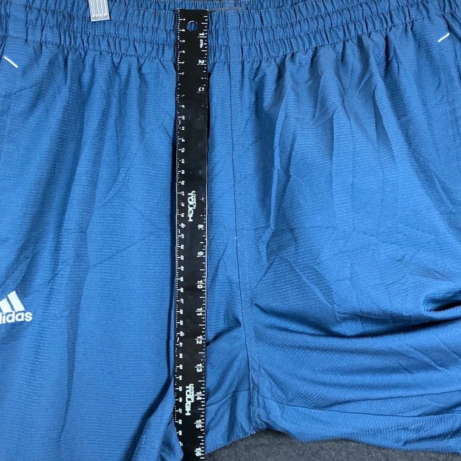 Adidas Adidas Mens Track Pants Navy Blue Y2K Pull On Straight Leg XL Size US 39 - 7 Thumbnail