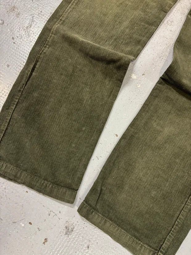 Designer × Vintage AW2006 Dolce & Gabbana Khaki Velvet Distressed Zip Pants Size US 34 / EU 50 - 6 Thumbnail