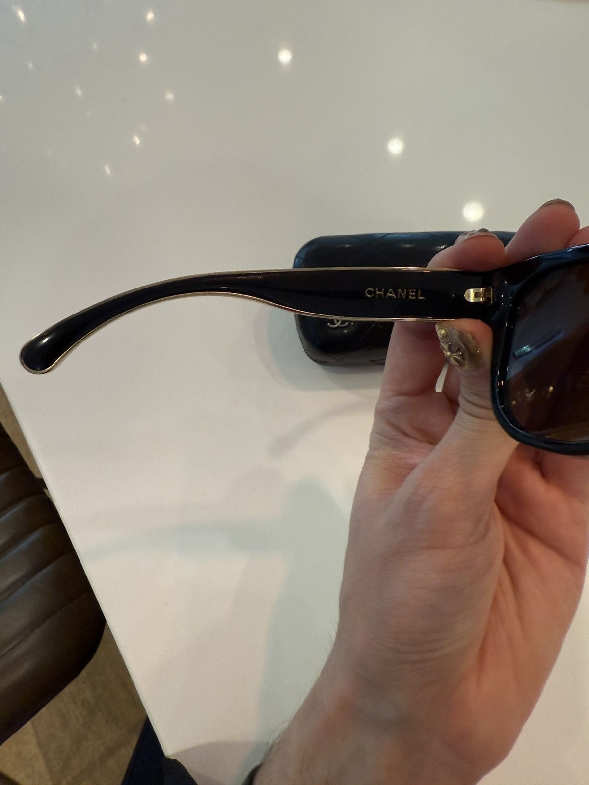 Chanel Limited edition 18k gold Lens Chanel Sunglasses Size ONE SIZE - 8 Thumbnail