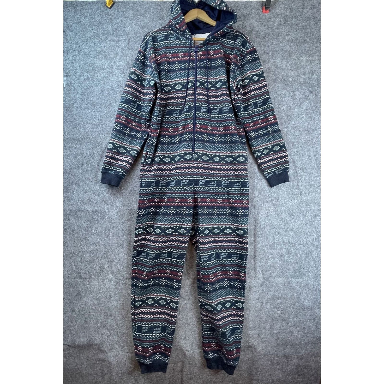 Fabletics Fabletics Forever Fleece Hooded Jumpsuit Women Small Aztec Size 27" / US 4 / IT 40 - 1 Thumbnail