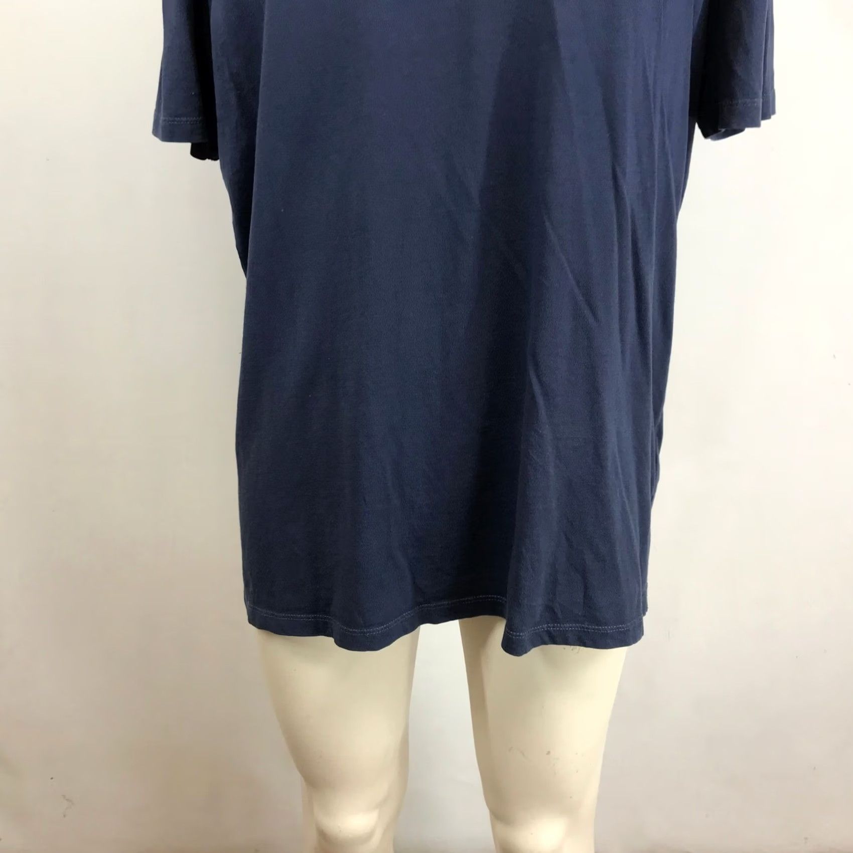 Vintage Robert Barakett XXL Cotton Shirt: Classic Navy Blue Size US XL / EU 56 / 4 - 3 Thumbnail