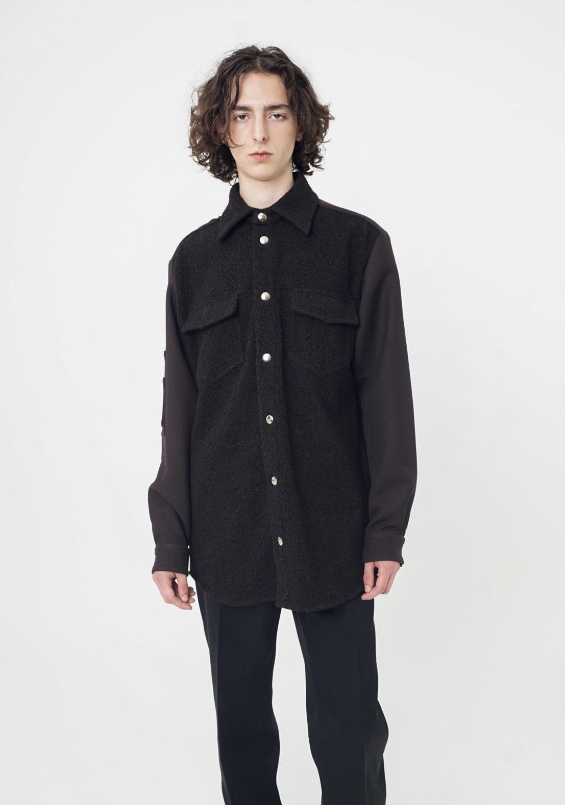 Namacheko New With Tags FW24-25 MA-1 Shirt in in Black Size US L / EU 52-54 / 3 - 2 Thumbnail