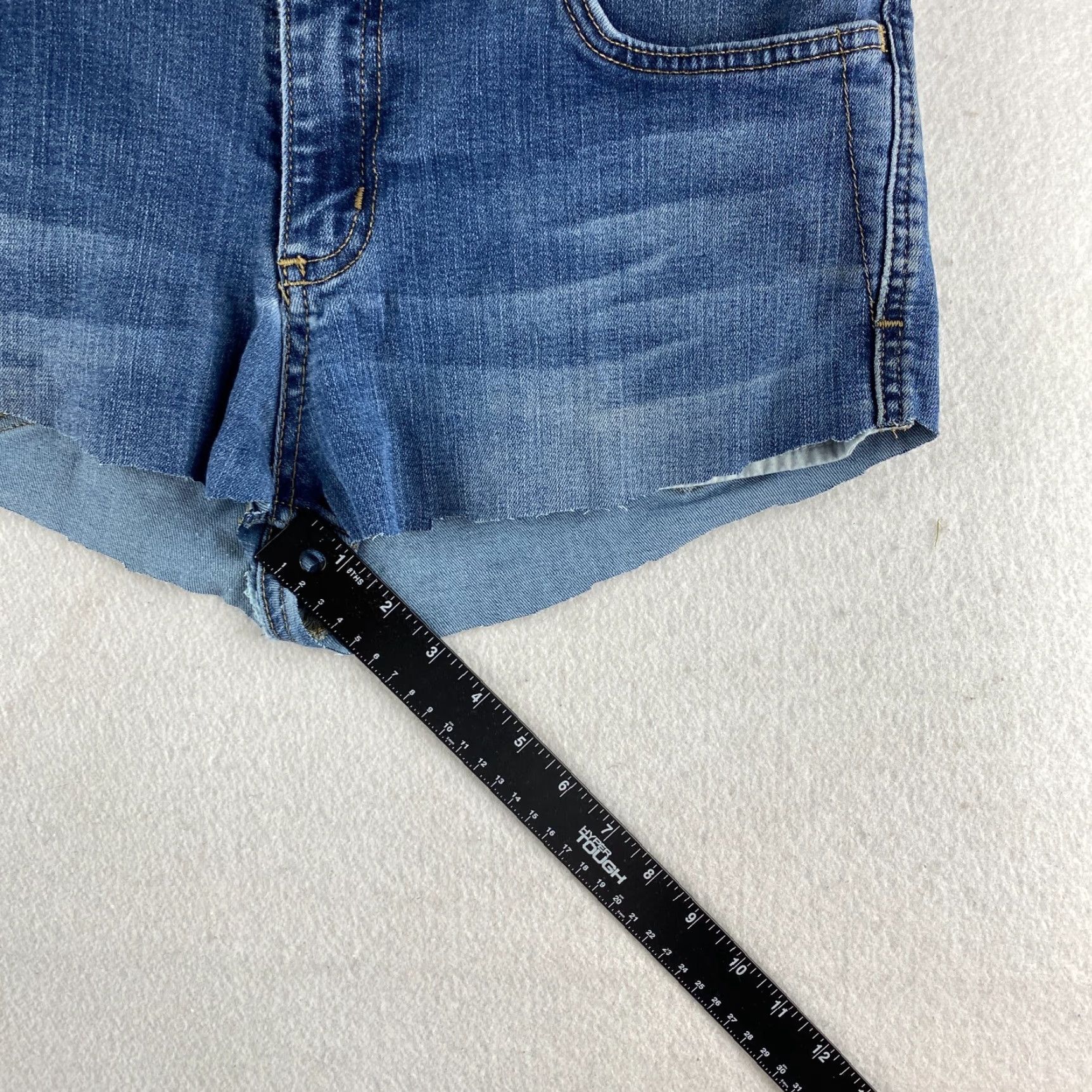 Carhartt Carhartt Cutoff Shorts Womens 12 Blue Stretch Denim Dark Wash Size 34" / US 12 / IT 48 - 6 Thumbnail