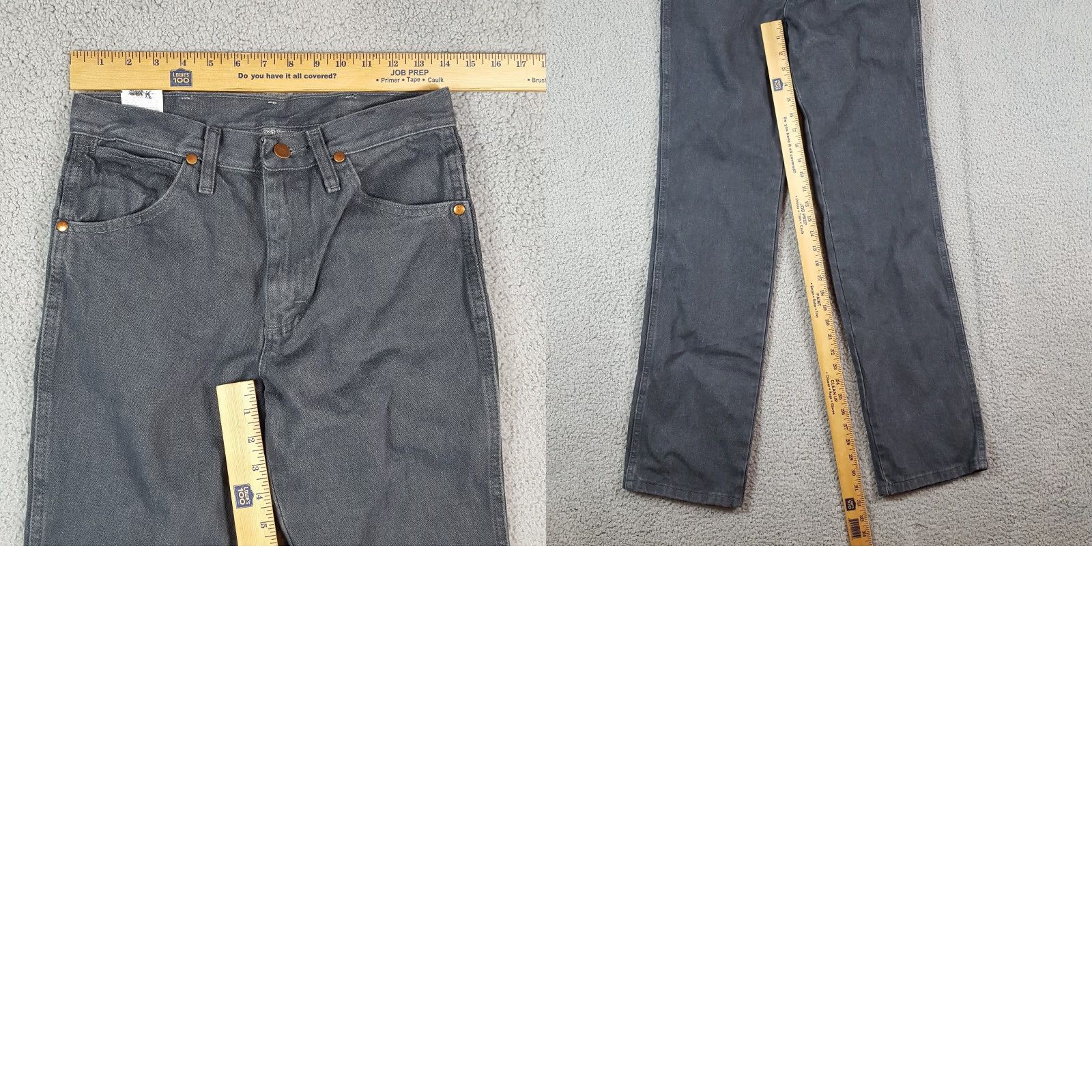 Wrangler VINTAGE Wrangler Cowboy Cut Jeans Men's 28x32 Slim Fit Western Cotton Gray 90s Y2K Retro Workwear Size US 28 / EU 44 - 8 Thumbnail