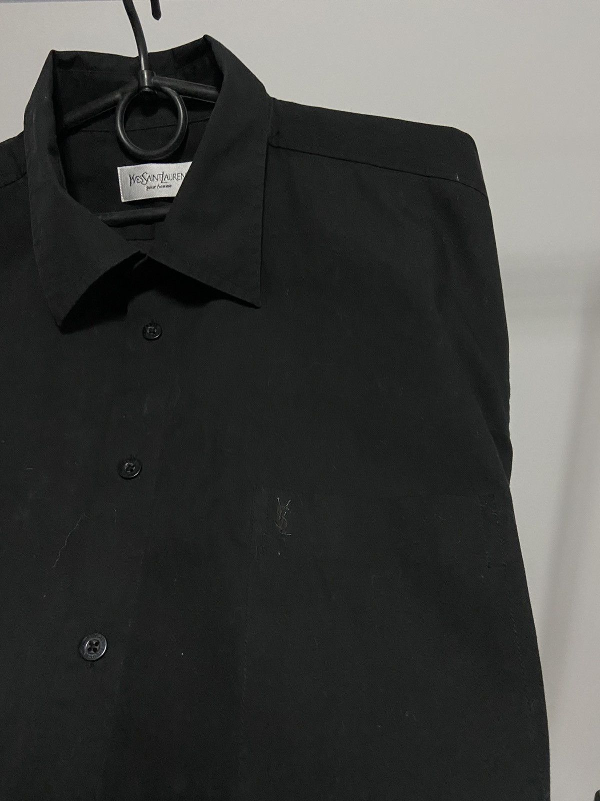 Vintage × Yves Saint Laurent Yves Saint Laurent Button Ups short sleeve small logo Size US XL / EU 56 / 4 - 4 Thumbnail