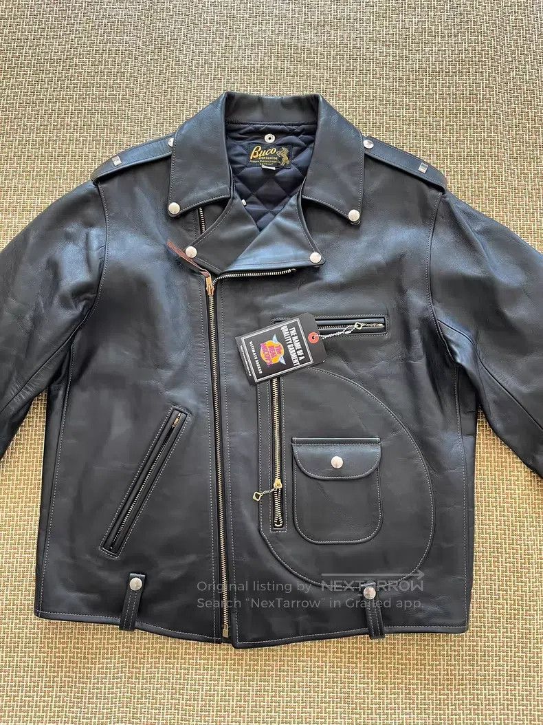 Buco Buco J24 horseskin cable-stayed jacket Size US XXL / EU 58 / 5 - 1 Thumbnail