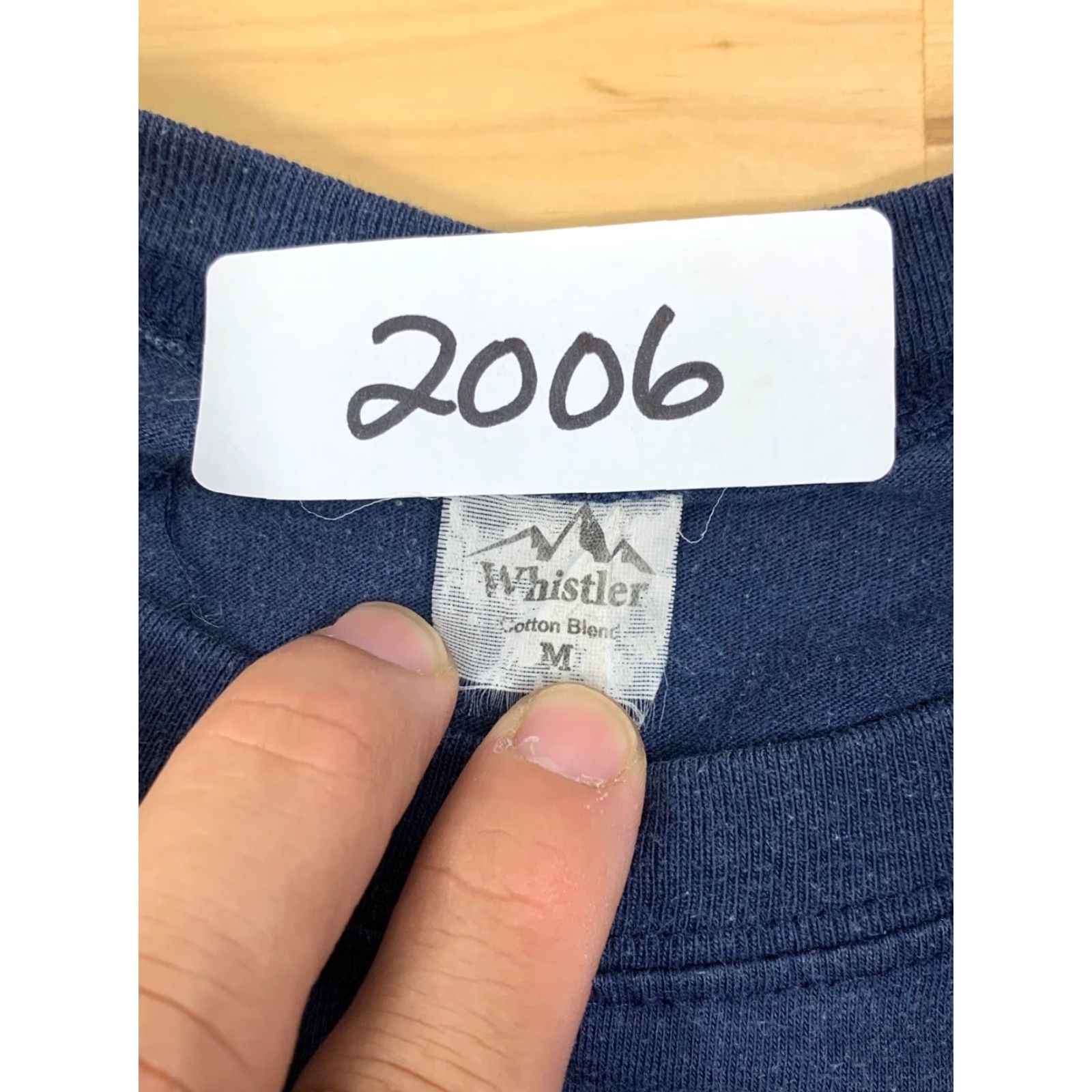 Whistles VINTAGE 90s 80s Graphic Navy Ship Logo T Shirt Blue Size M Short Sleeve Whistler Unisex Size US M / EU 48-50 / 2 - 4 Thumbnail