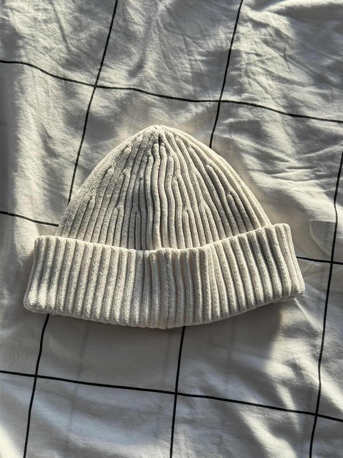 Stone Island Stone island vintage beanie White hat Double Side Italy Size ONE SIZE - 2 Thumbnail