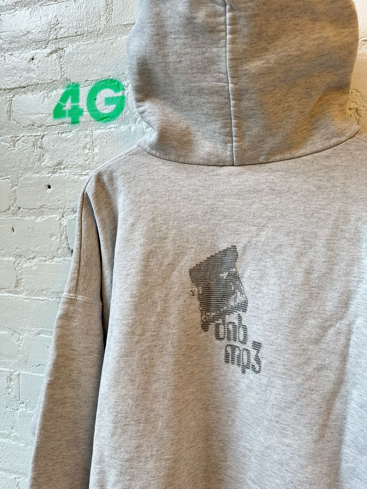 Vintage VINTAGE THRASHED 90s XXL GREY HOODIE Size US XXL / EU 58 / 5 - 3 Thumbnail