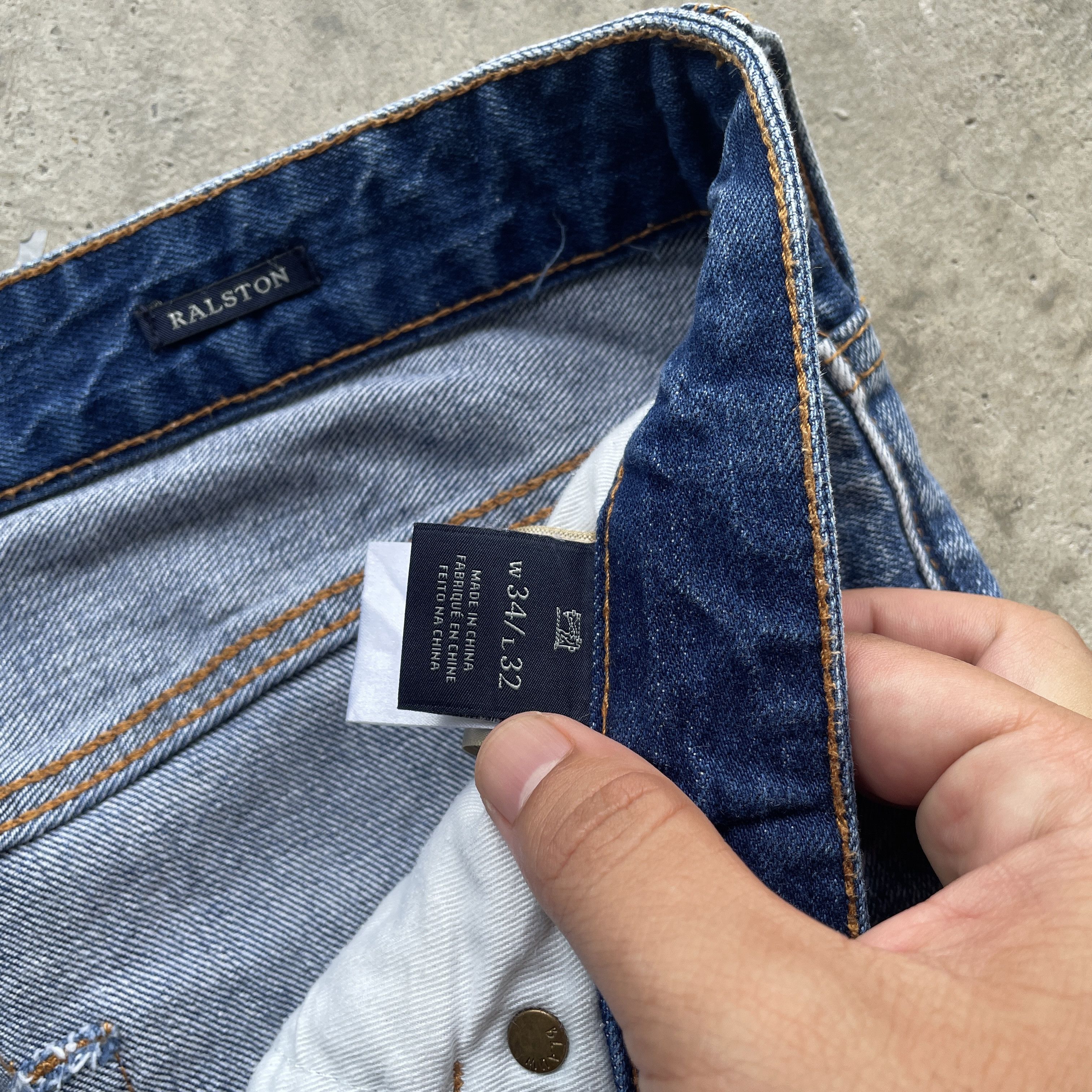 Japanese Brand W35 VINTAGE SCOTCH&SODA FADED DISTRESSED JEANS PANTS RIPPED Size US 35 - 7 Thumbnail