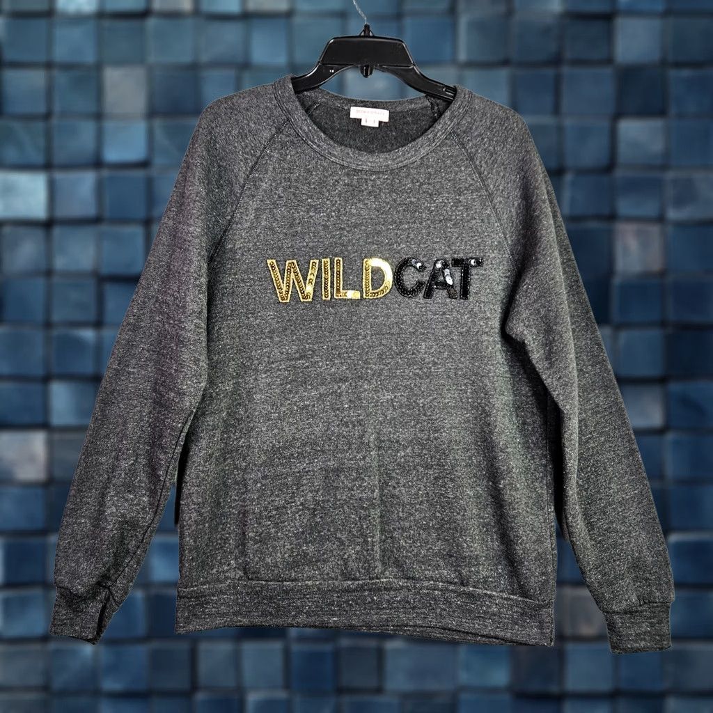 Sea New York New York Wildcats Sequined Pullover Women's Sweatshirt Sz L Size L / US 10 / IT 46 - 1 Thumbnail