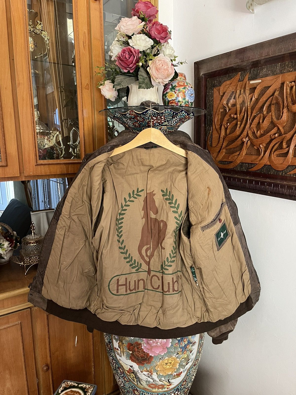 Hunt Club Vintage Hunt Club Boomber Leather Jacket Size US S / EU 44-46 / 1 - 7 Thumbnail