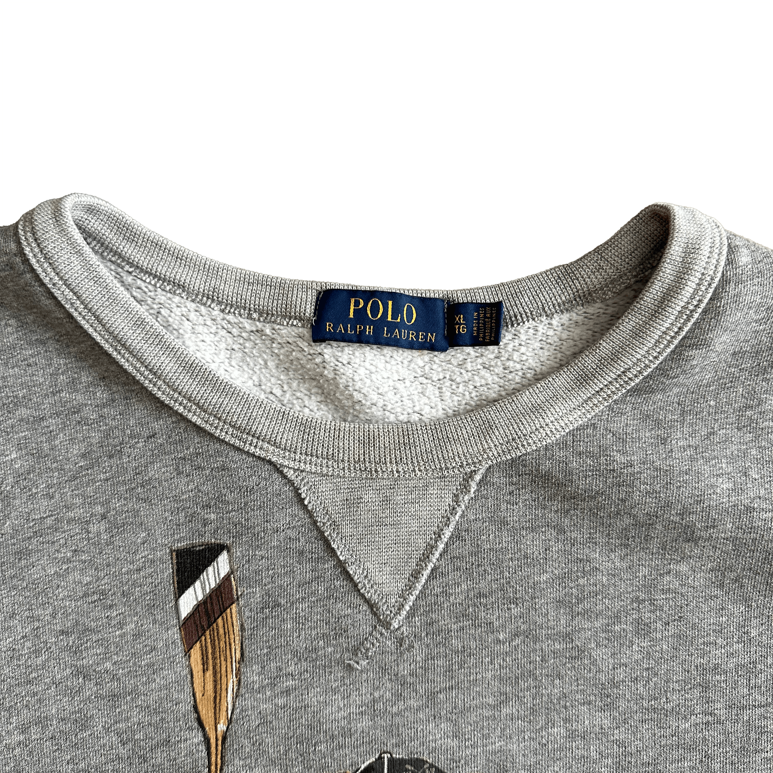 Polo Ralph Lauren Polo Ralph Lauren Gray Crewneck Sweatshirt XL Size US XL / EU 56 / 4 - 2 Thumbnail