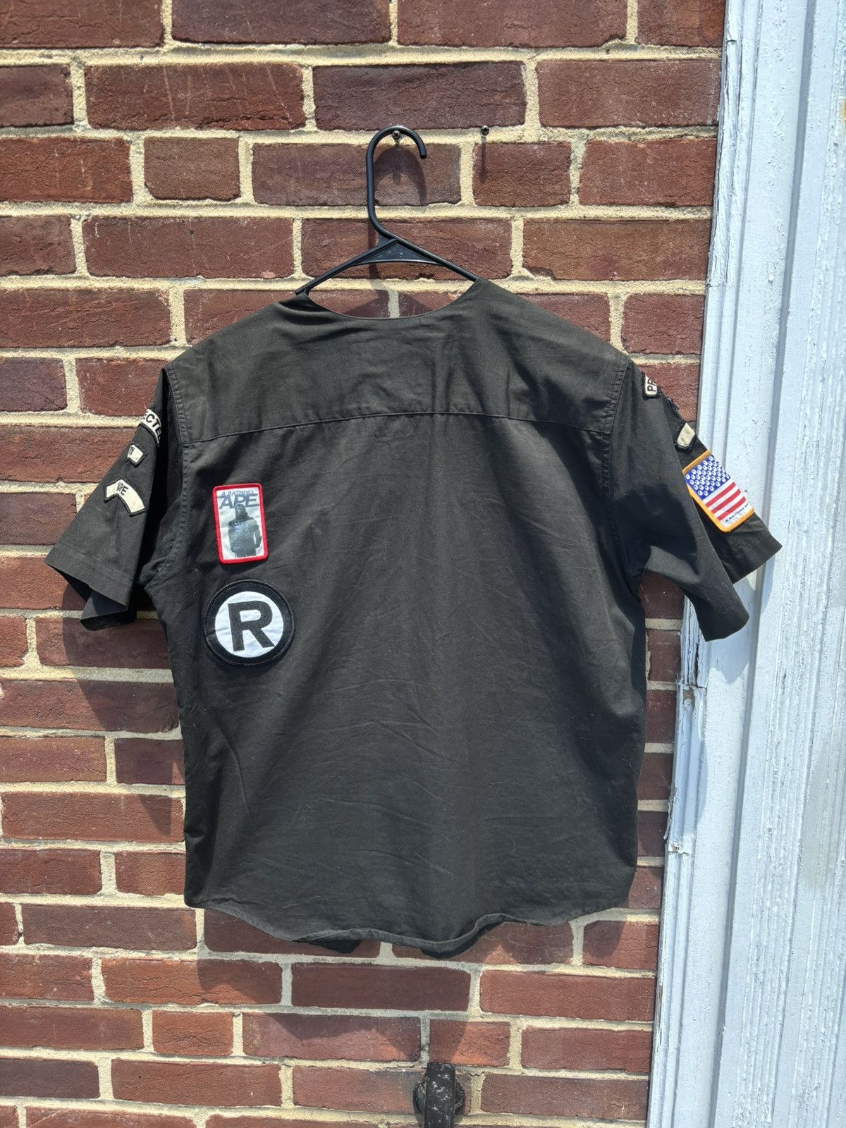 Bape × Vintage RARE BAPE X SECURITY SYSTEMS BUTTON UP Size US M / EU 48-50 / 2 - 2 Thumbnail