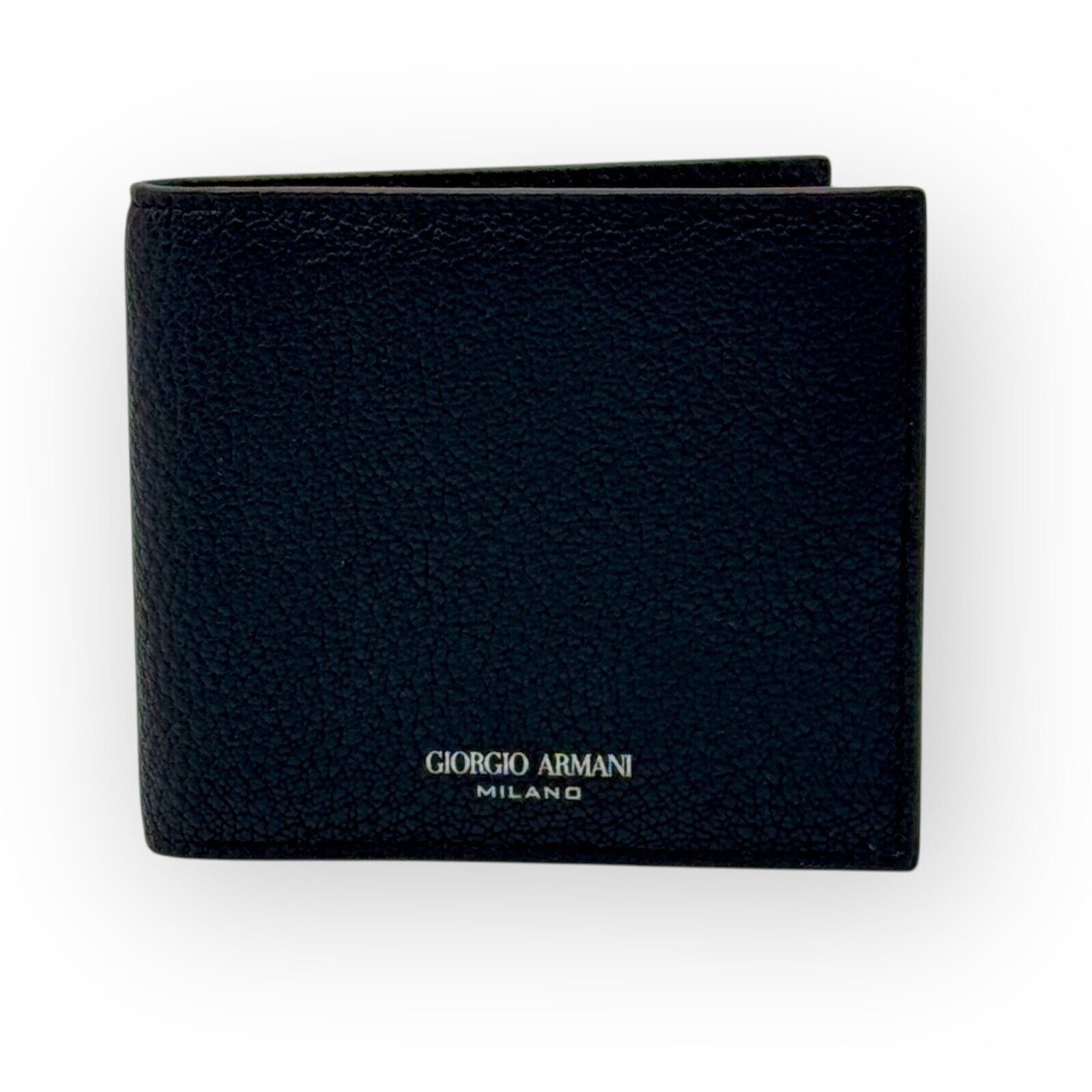 Giorgio Armani Black Textured Leather Bi-fold Mens Wallet Authentic Size ONE SIZE - 1 Thumbnail