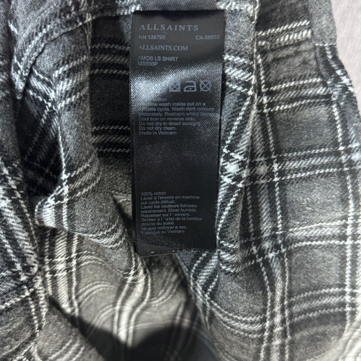 Allsaints Allsaints shirt flannel Y2K logo Size US XL / EU 56 / 4 - 8 Thumbnail