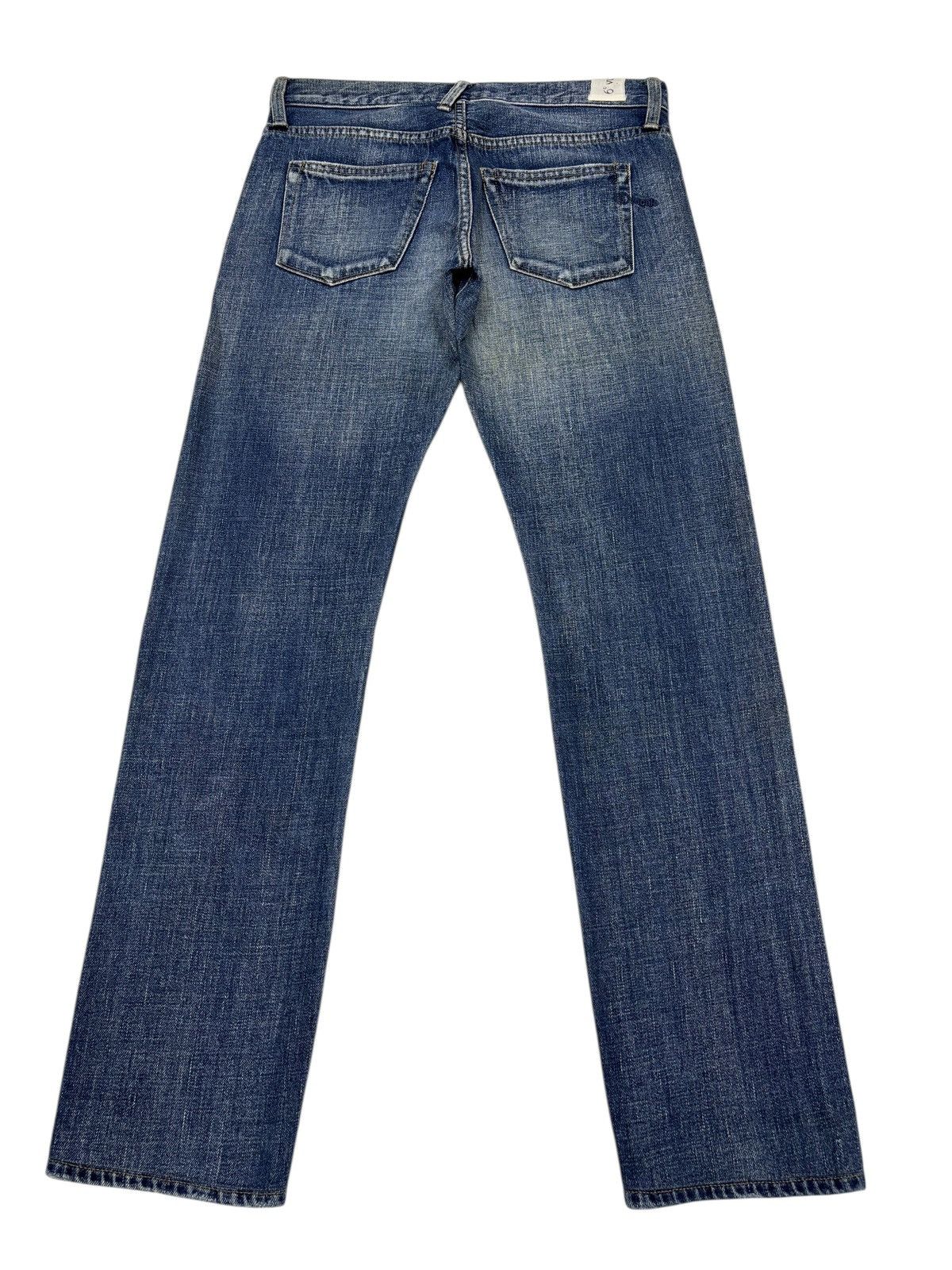 If Six Was Nine 6•Vocale Selvedge Distressed Denim Jeans Size 29" - 6 Thumbnail