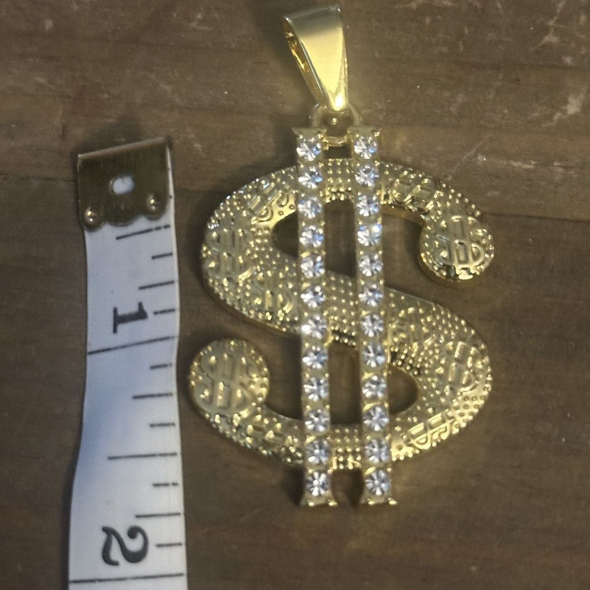 Other Hip hop rhinestone dollar sign pendant Size ONE SIZE - 5 Thumbnail