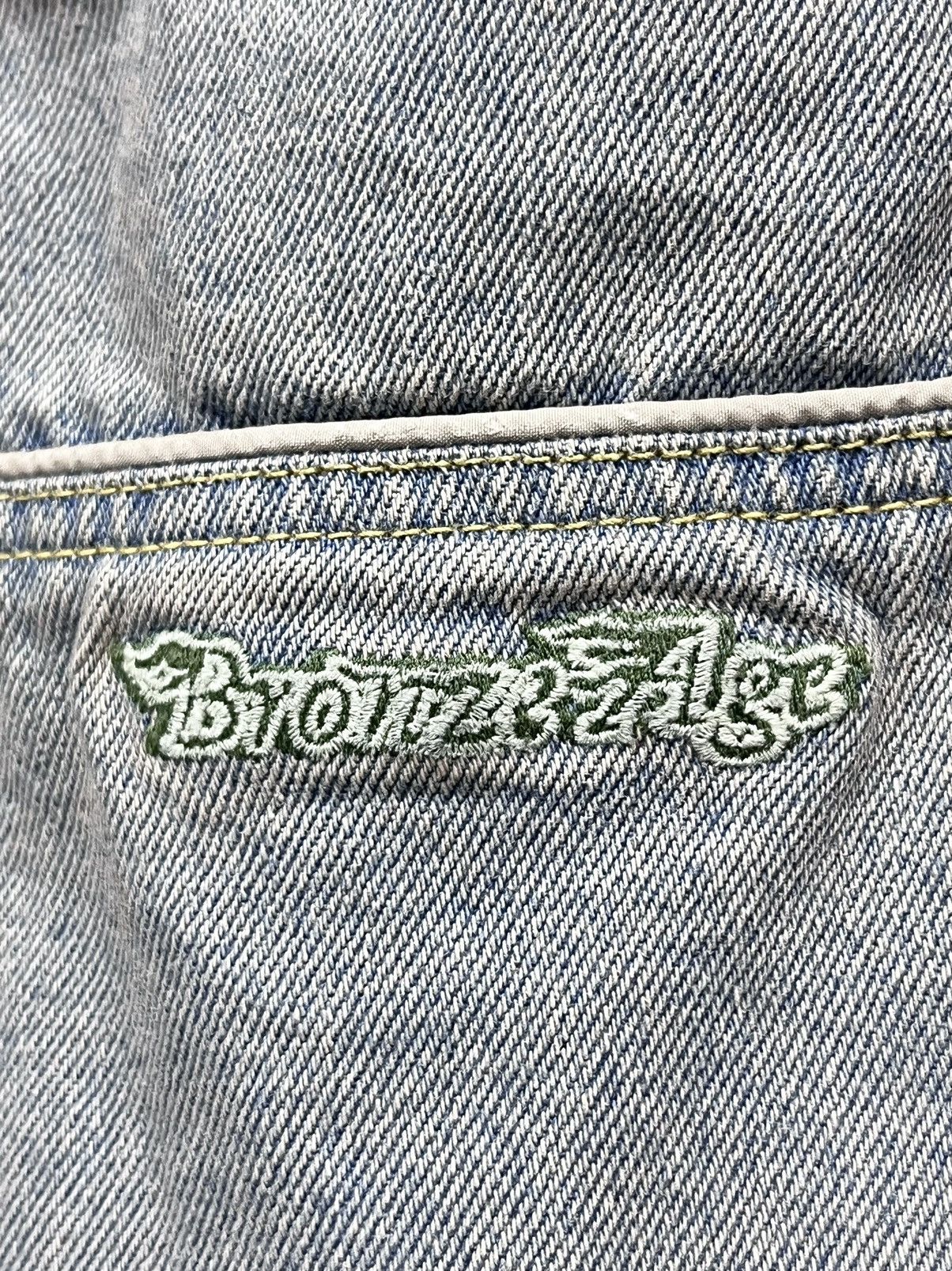 Japanese Brand × Vintage 🔥Vtg BRONZE AGE Ultra Baggy Mud Wash Sun Faded Skate Denim Size US 29 - 8 Thumbnail