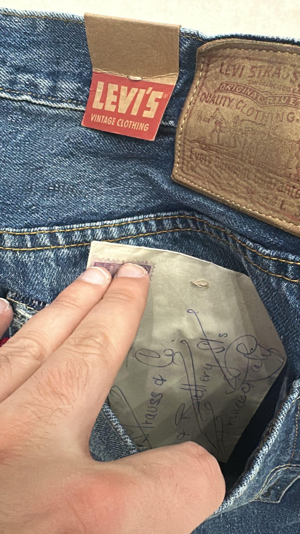 Levi's Vintage Clothing LVC Levi's Vintage Clothing 1954 501XX BigE Selvedge Jeans Size US 34 / EU 50 - 4 Thumbnail