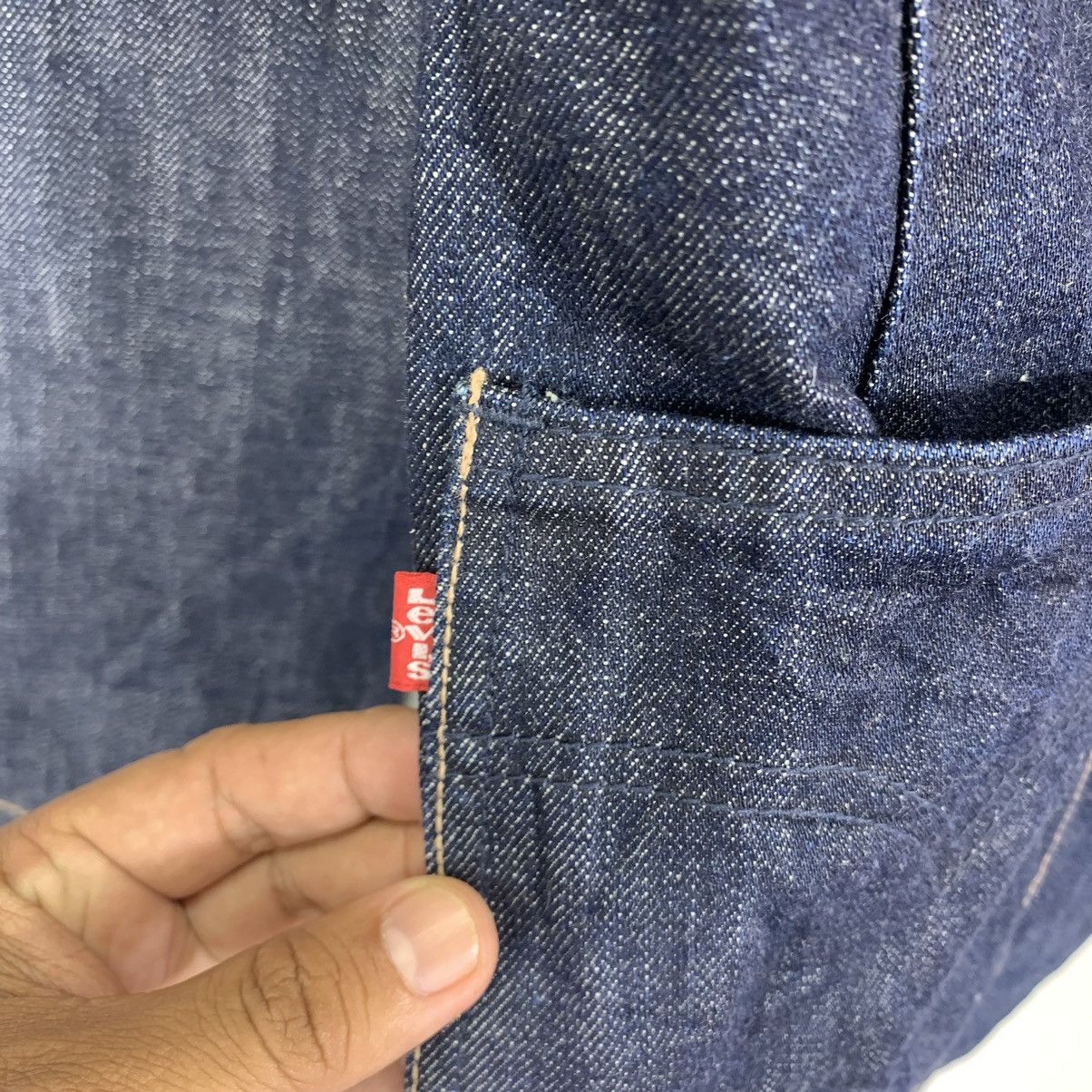 Levi's × Levi's Vintage Clothing Vintage Levis Red Tab Blue Denim Cardigan Jacket Size L / US 10 / IT 46 - 11 Thumbnail