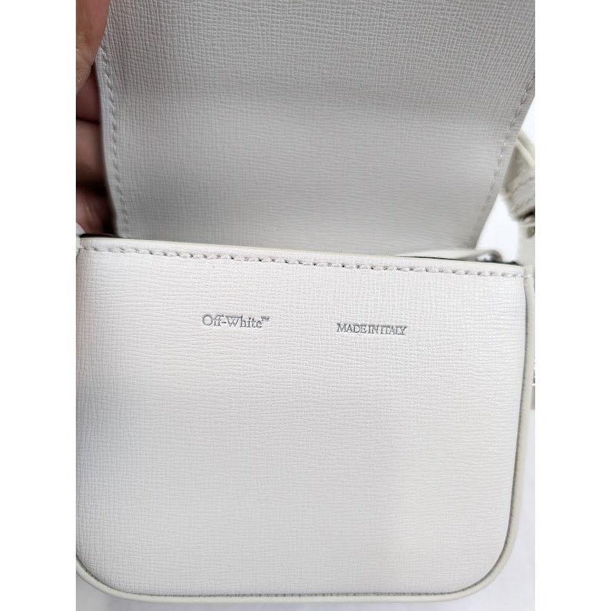 Off-White o1rshd1 Size: OS / Diag Baby Flap Bag in White/Black Size ONE SIZE - 9 Thumbnail