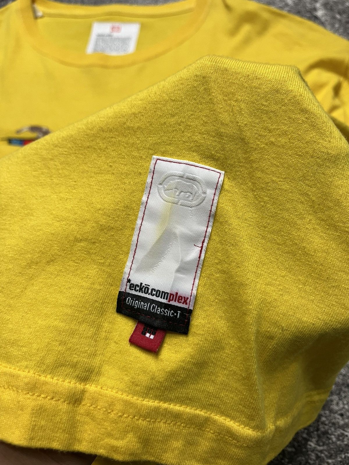 Ecko Unltd. Vintage Ecko Unltd Y2K Yellow T-Shirts Size US XXL / EU 58 / 5 - 4 Thumbnail