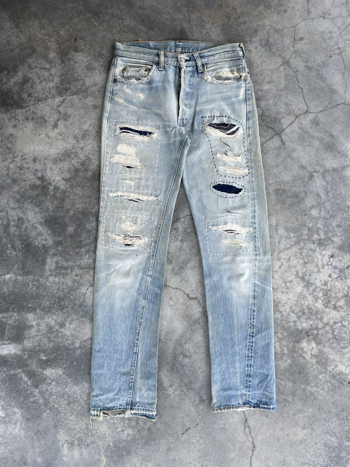 Levi's VTG 80s Levi's 501 Redline #524 #boro Size US 30 / EU 46 - 1 Thumbnail