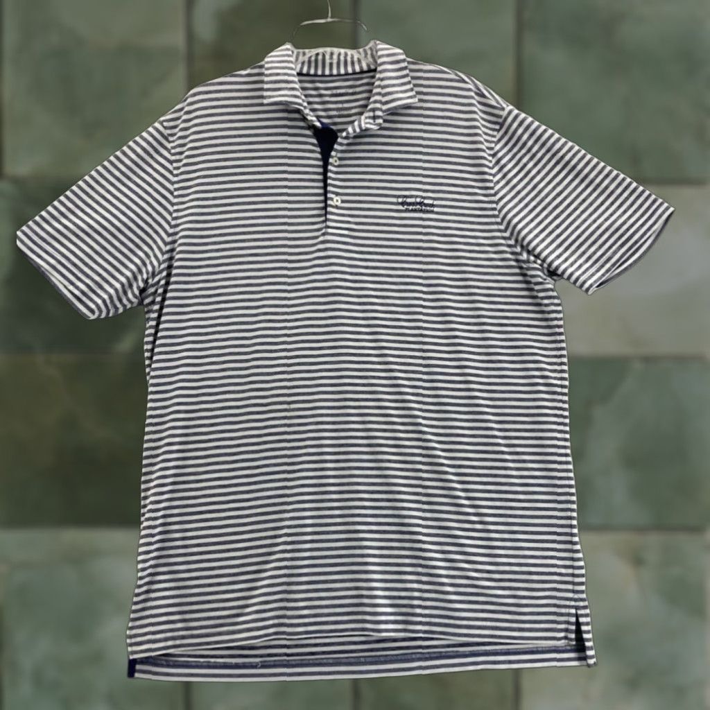 johnnie-O Johnnie-O Mens Large Golf Polo Striped Multicolor Short Sleeve Cross Creek Plantation Size US L / EU 52-54 / 3 - 1 Thumbnail