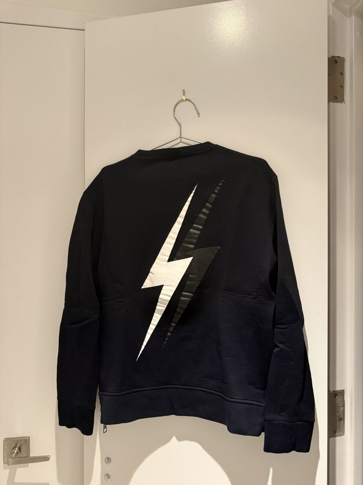 Neil Barrett Neil Barret Lightning Bolt Crew Size US M / EU 48-50 / 2 - 8 Thumbnail