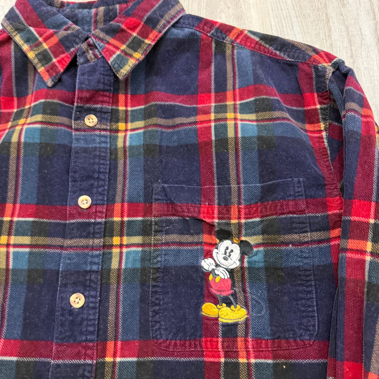 Vintage Vintage Disney Flannel Shirt Men’s Medium Mickey Mouse 90s Size US M / EU 48-50 / 2 - 3 Thumbnail