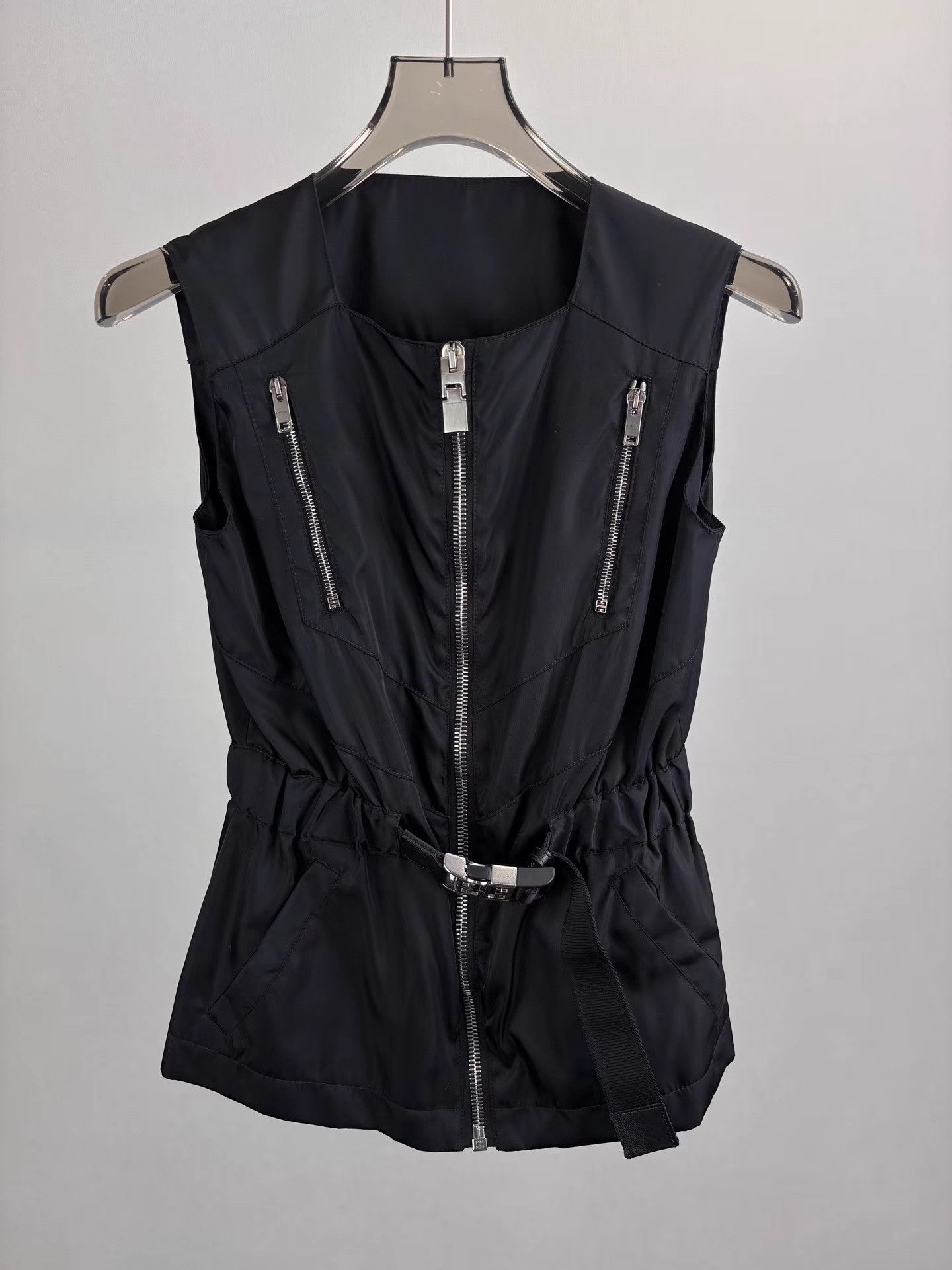 Givenchy GIVENCHY Black Technical Belt Dress Size XS / US 0-2 / IT 36-38 - 1 Thumbnail