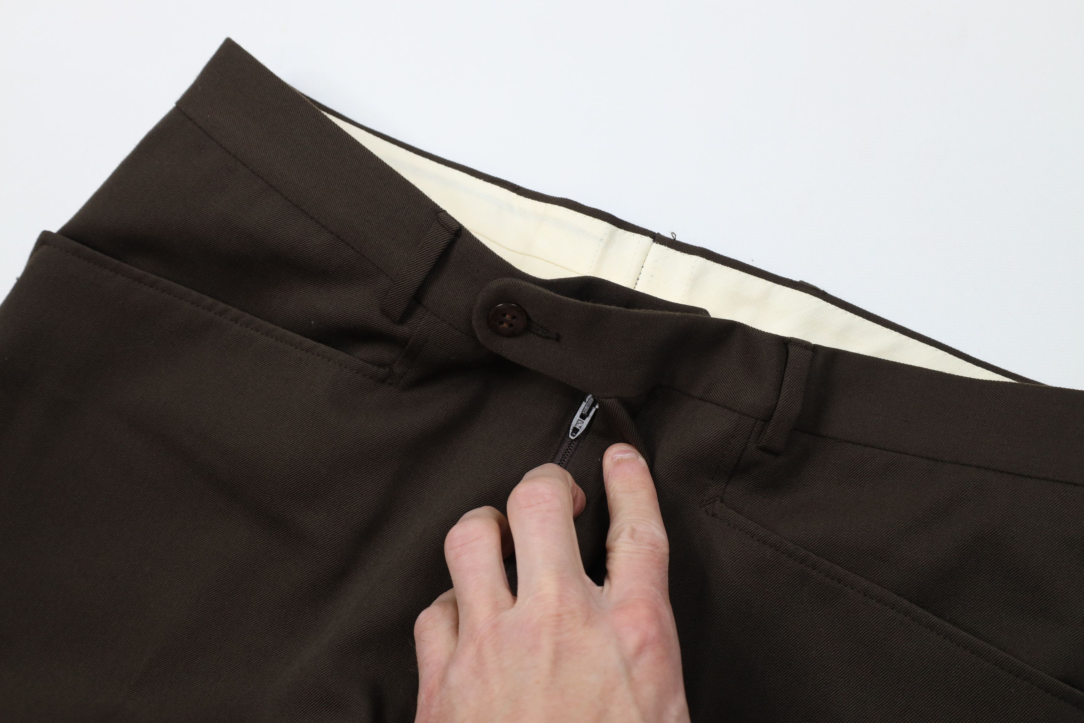 Vintage Vintage 60s 70s Streetwear Flared Wide Leg Chino Pants Brown Size US 32 / EU 48 - 7 Thumbnail