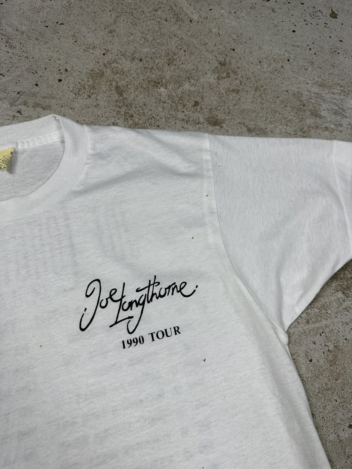 Band Tees Vintage 1990 Joe Longthorne Tour Tee T Shirt White Size US M / EU 48-50 / 2 - 7 Thumbnail