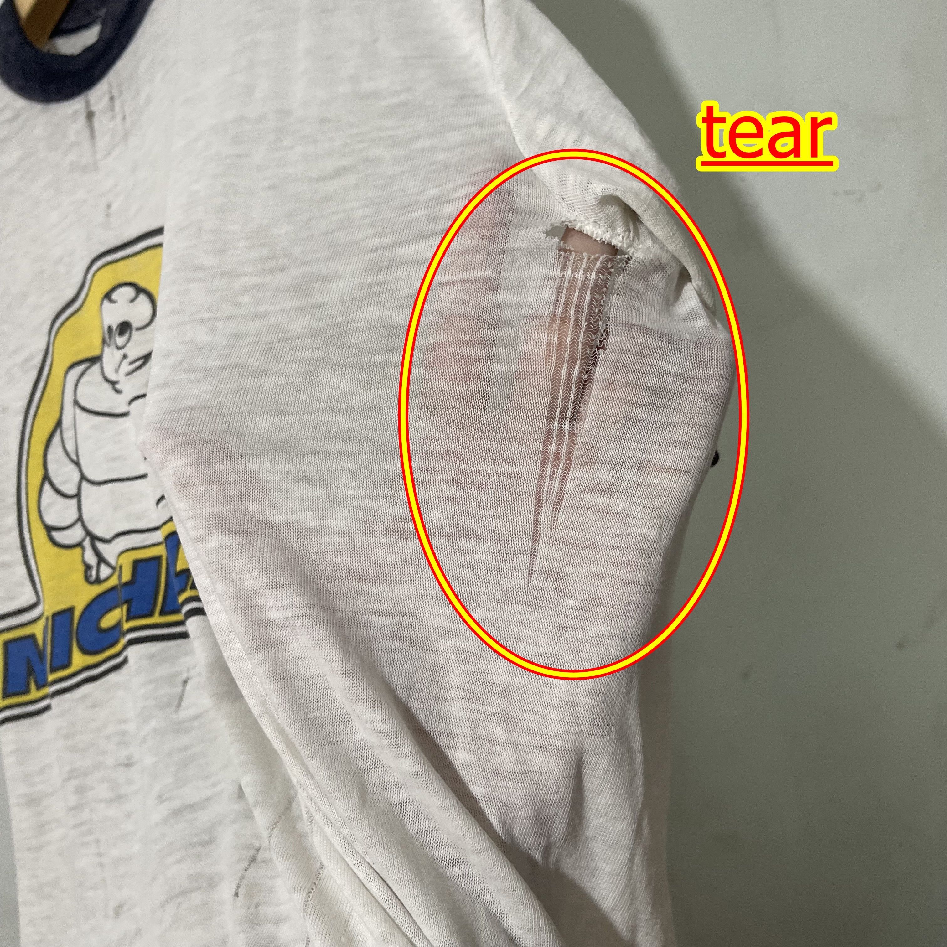 Vintage Vintage 70s Michelin Man Ringer Tee Size US XL / EU 56 / 4 - 10 Thumbnail
