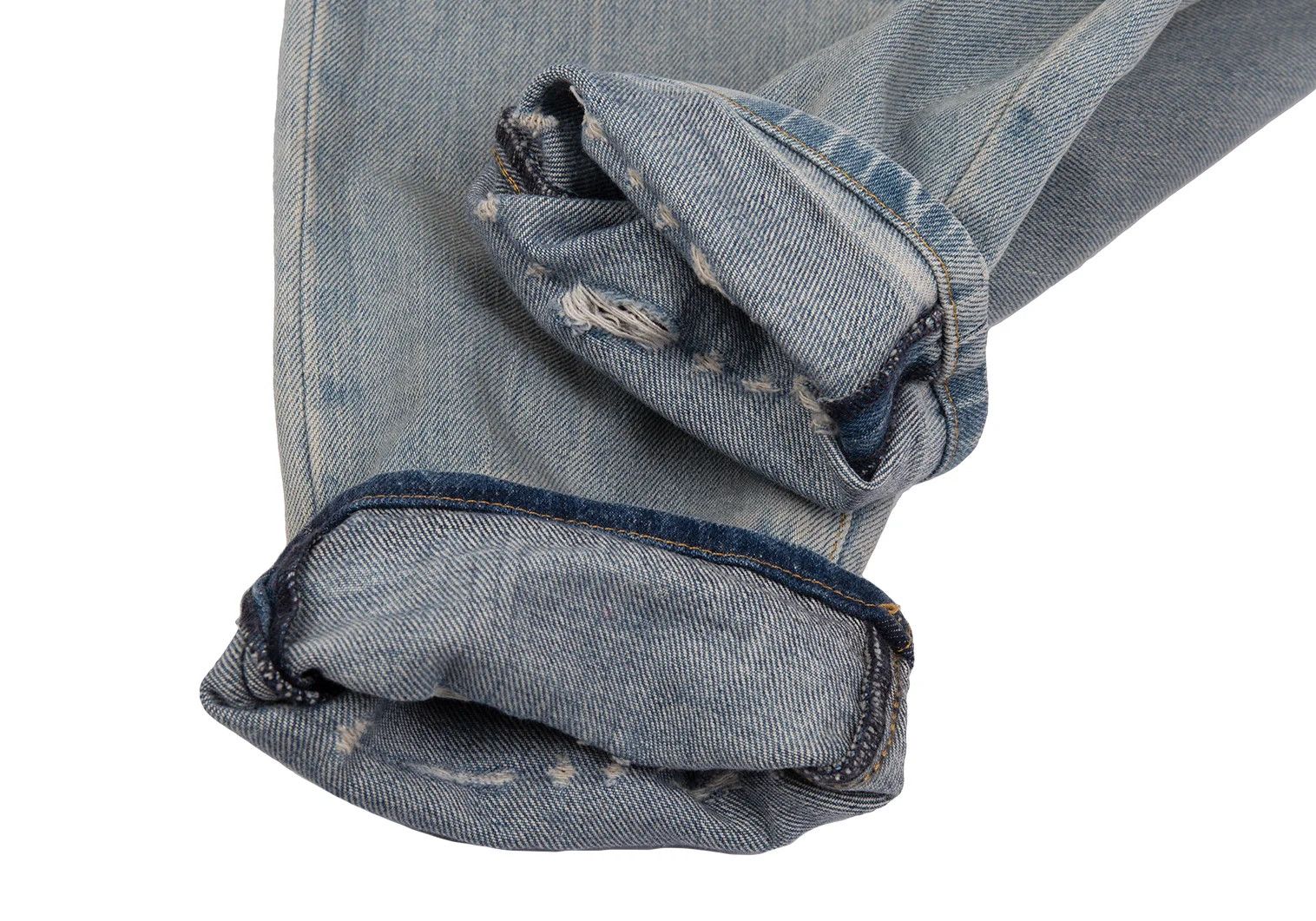 Maison Margiela Bleached Denim Pants in Indigo Light, Size 31 Size US 31 - 9 Thumbnail