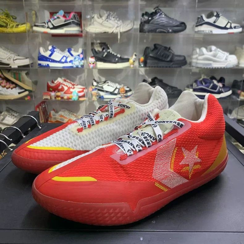 Converse Converse Red Sneakers with White Accents- Size US 10 / EU 43 - 1 Thumbnail