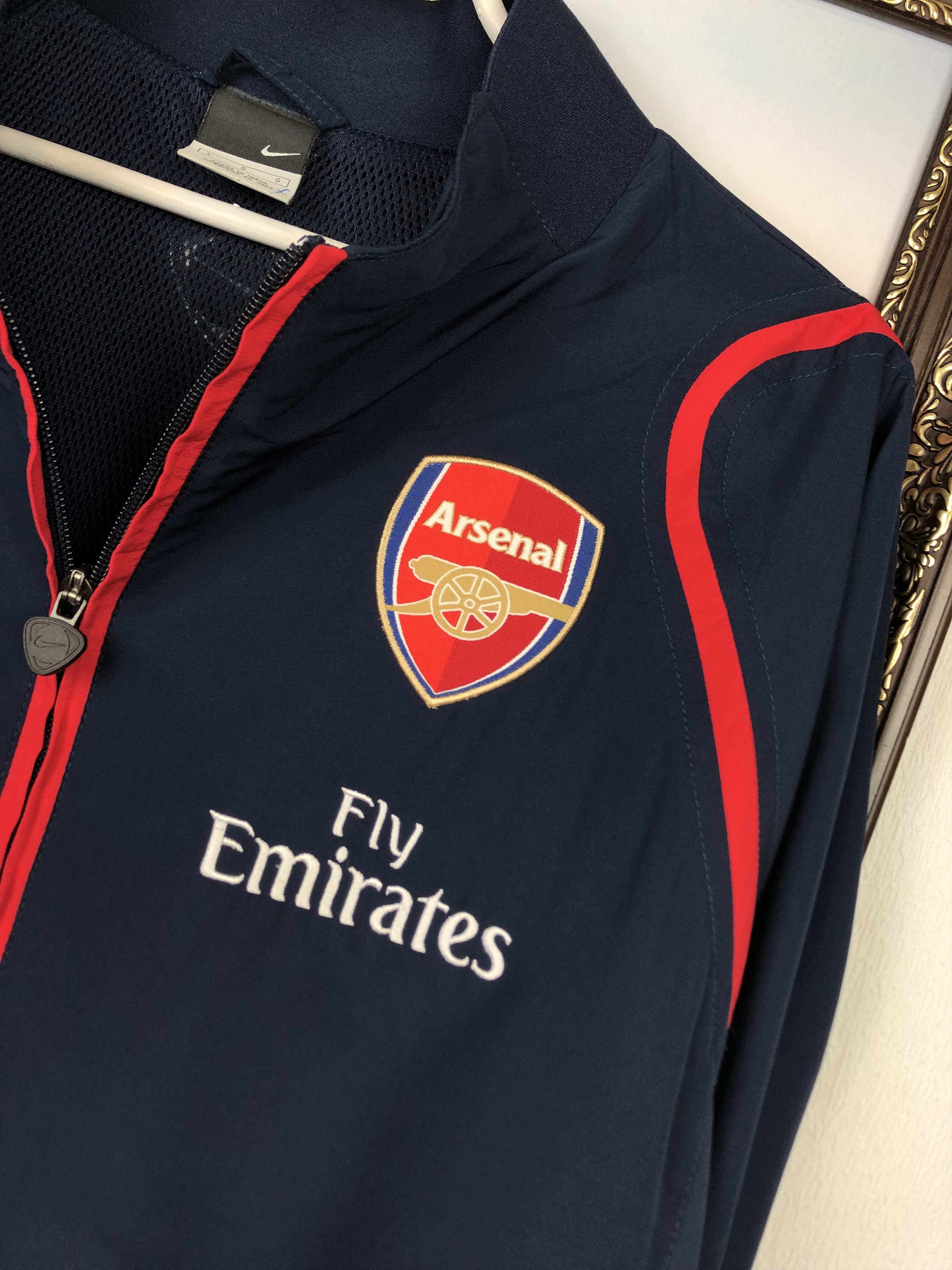 Nike Vintage Nike Arsenal Football Jacket Soccer Track Top Mens Size US L / EU 52-54 / 3 - 5 Thumbnail