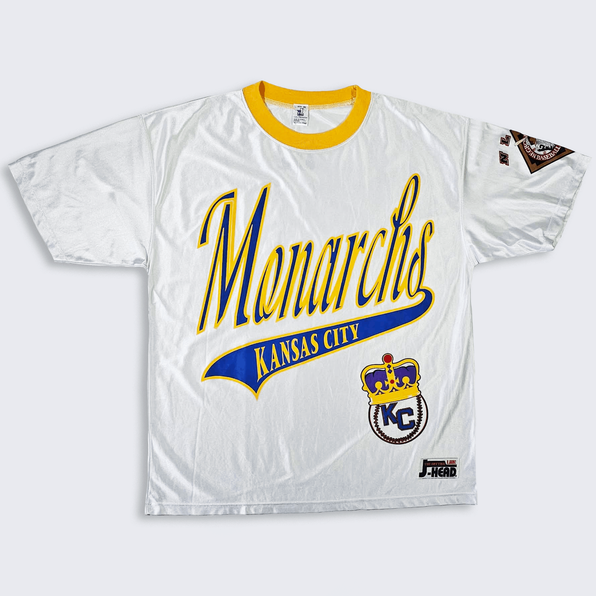Vintage Kansas City Monarchs 90s Negro League Baseball Jersey Size US XXL / EU 58 / 5 - 1 Thumbnail