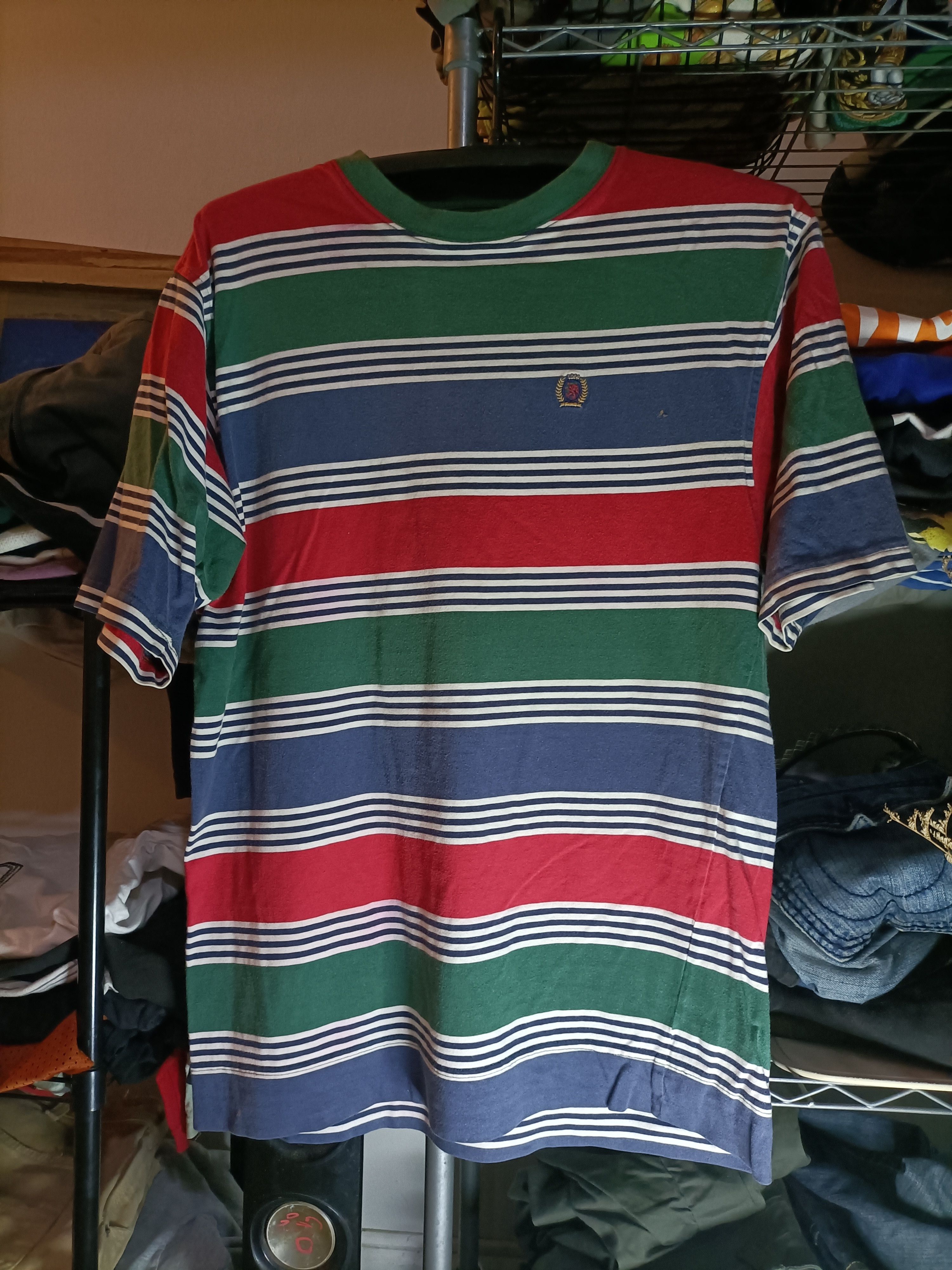 Polo Ralph Lauren Tommy hilfiger vintage Stripe t-shirts Size US L / EU 52-54 / 3 - 1 Thumbnail