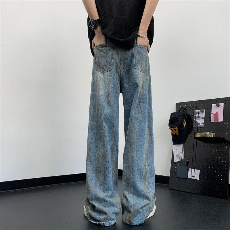 Japanese Brand × Jean Retro loose straight leg ripped jeans Size US 32 / EU 48 - 5 Thumbnail