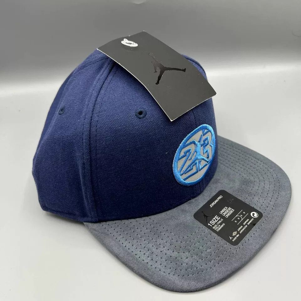 Jordan Brand Air Jordan 23 Hat Men Blue Gray Jumpman Snap Back Cap New Size ONE SIZE - 3 Thumbnail