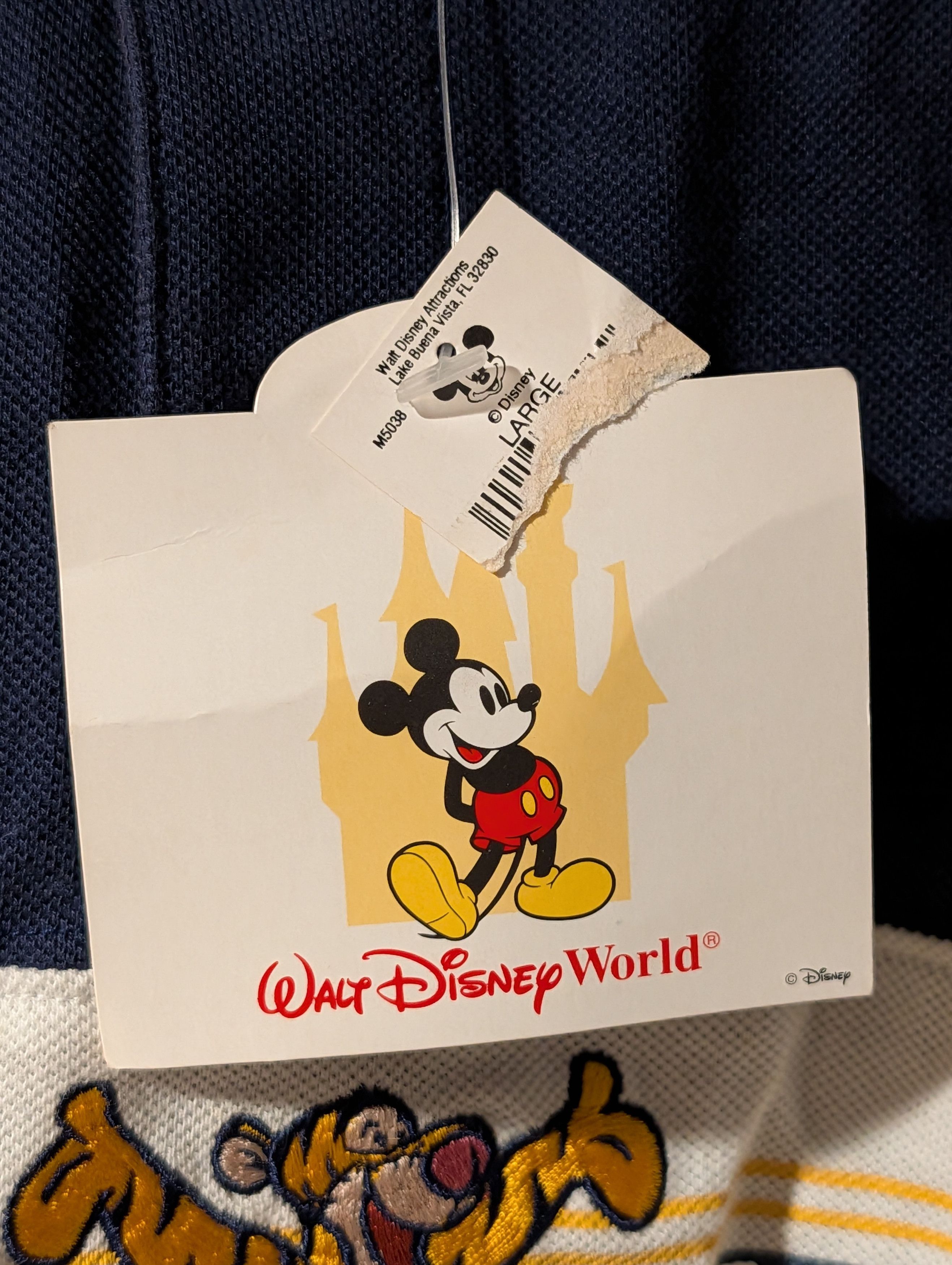 Disney Vintage 90s Walt Disney Kids Kids Large Henley T-Shirt Size US L / EU 52-54 / 3 - 4 Thumbnail